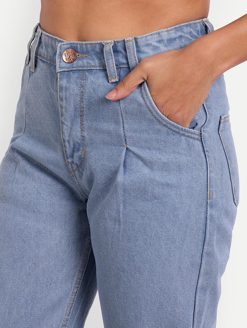 women's plain straight fit jeans - 20386521 - Standard Image - 4