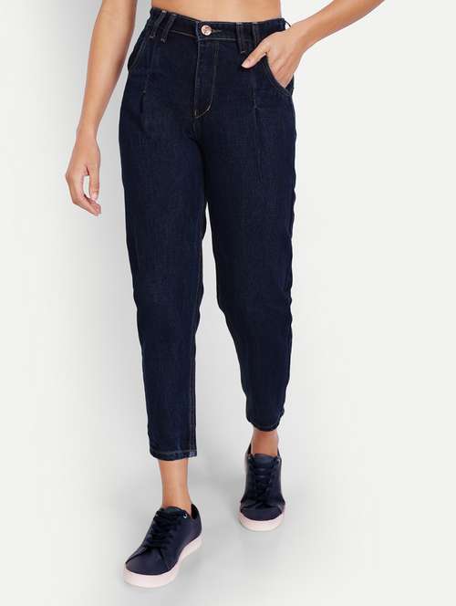 women's plain mom fit jeans - 20386522 -  Standard Image - 0