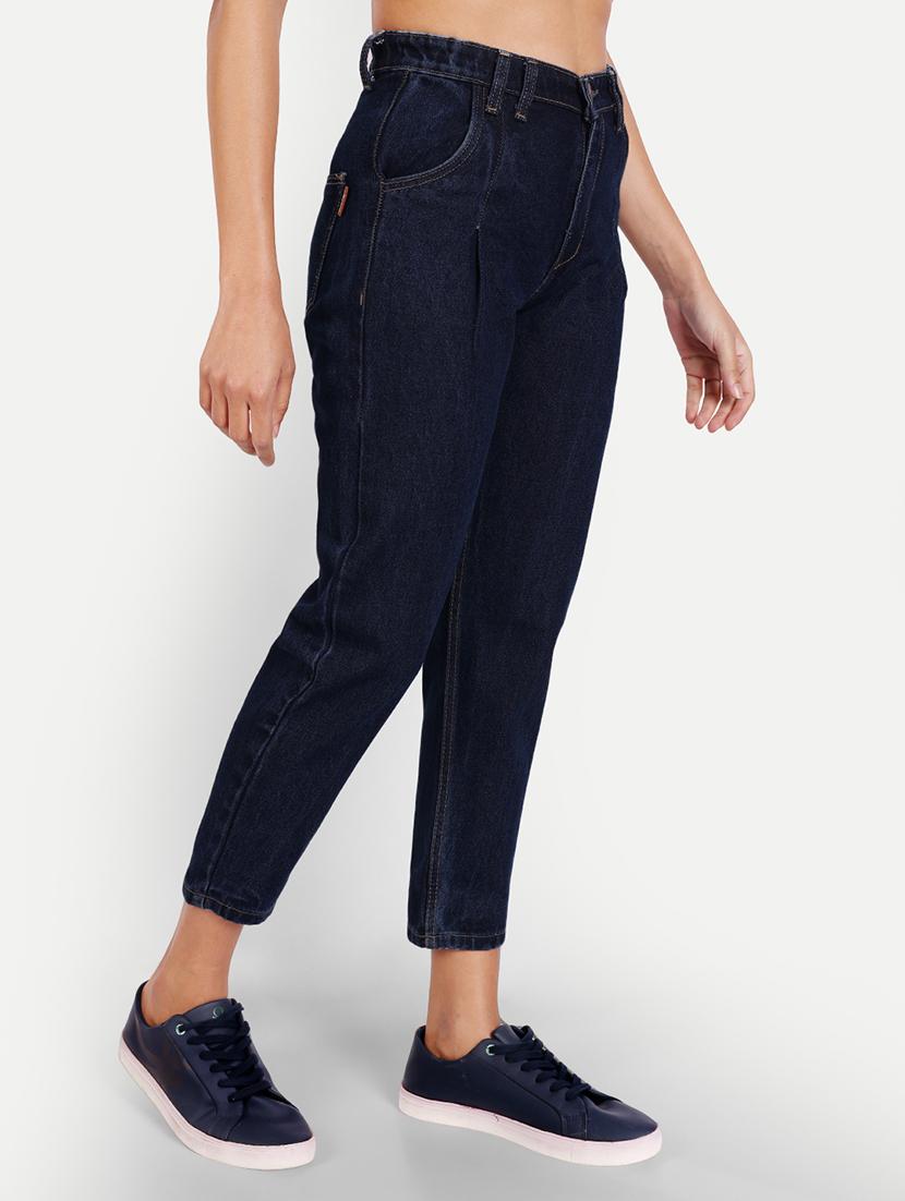 women's plain mom fit jeans - 20386522 -  Standard Image - 1
