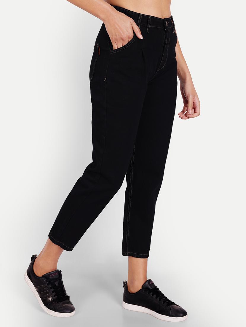 women's plain mom fit jeans - 20386524 -  Standard Image - 1