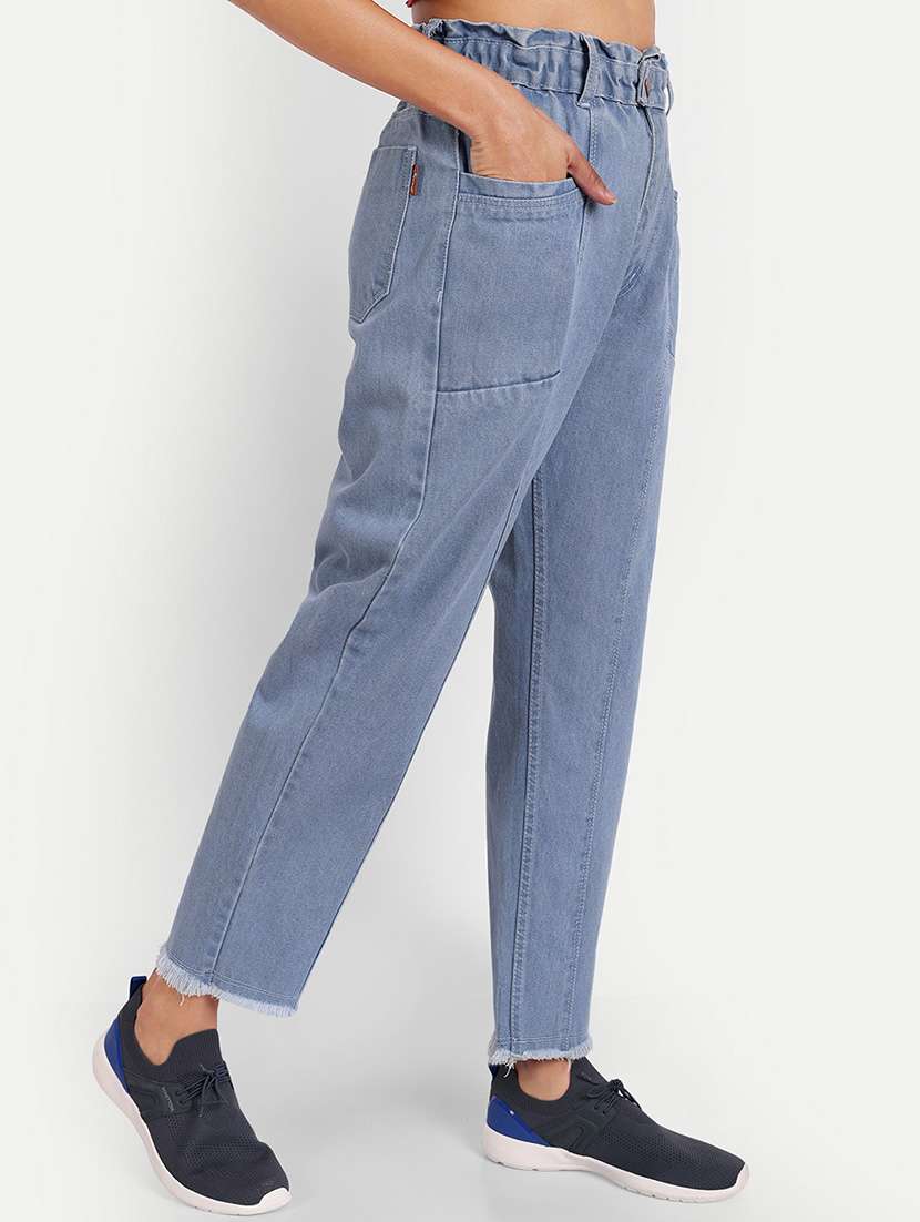 women's plain boyfriend fit jeans - 20386525 -  Standard Image - 1