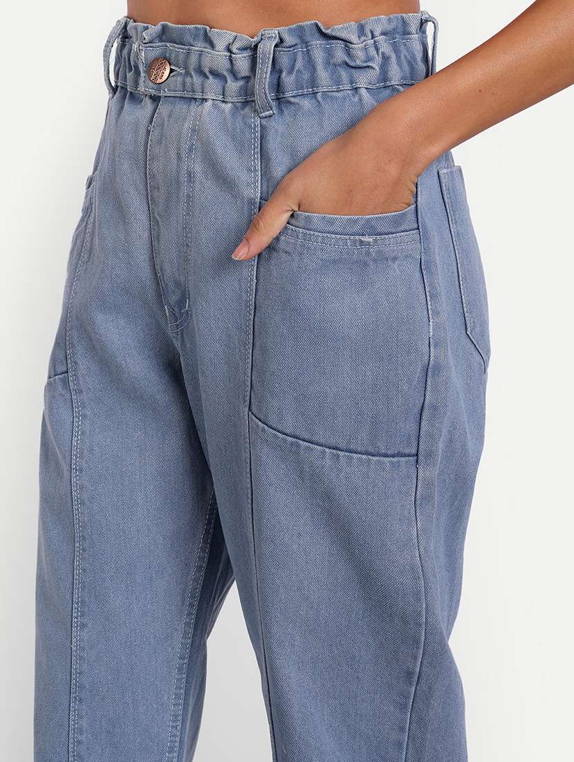 women's plain boyfriend fit jeans - 20386525 -  Standard Image - 4