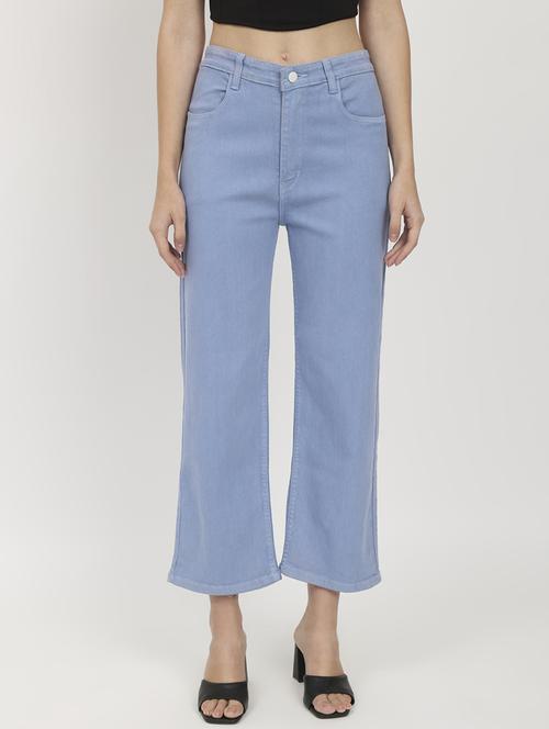 women's plain straight fit jeans - 20386544 -  Standard Image - 0