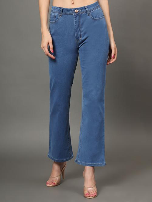 women's plain bootcut jeans - 20386582 - Standard Image - 0
