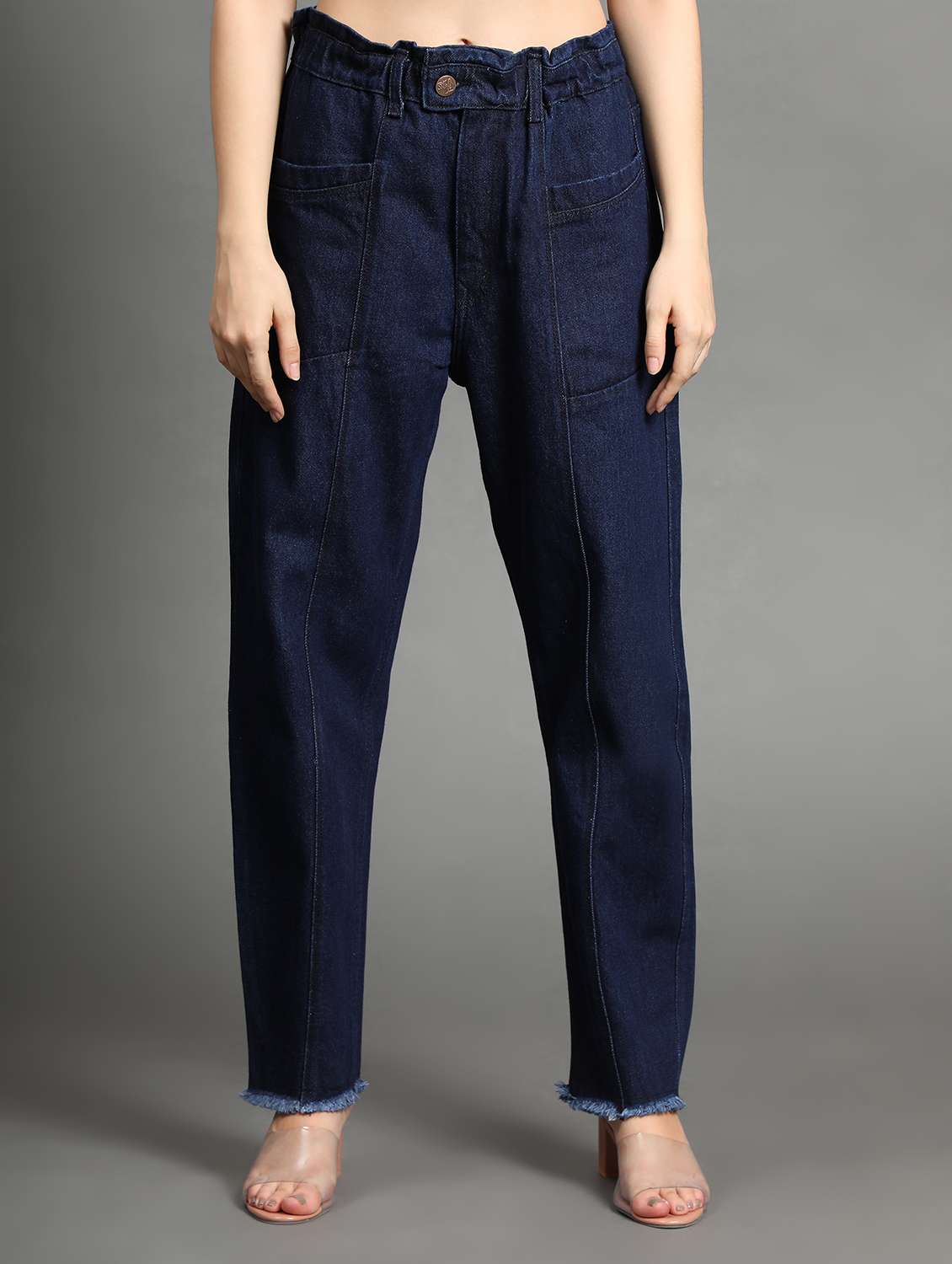 women's plain boyfriend fit jeans