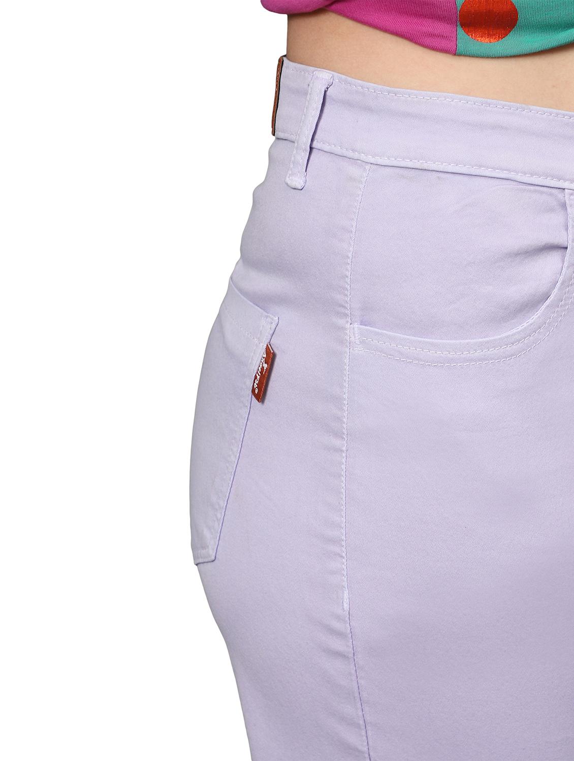 women's plain straight fit jeans - 20386656 - Standard Image - 4