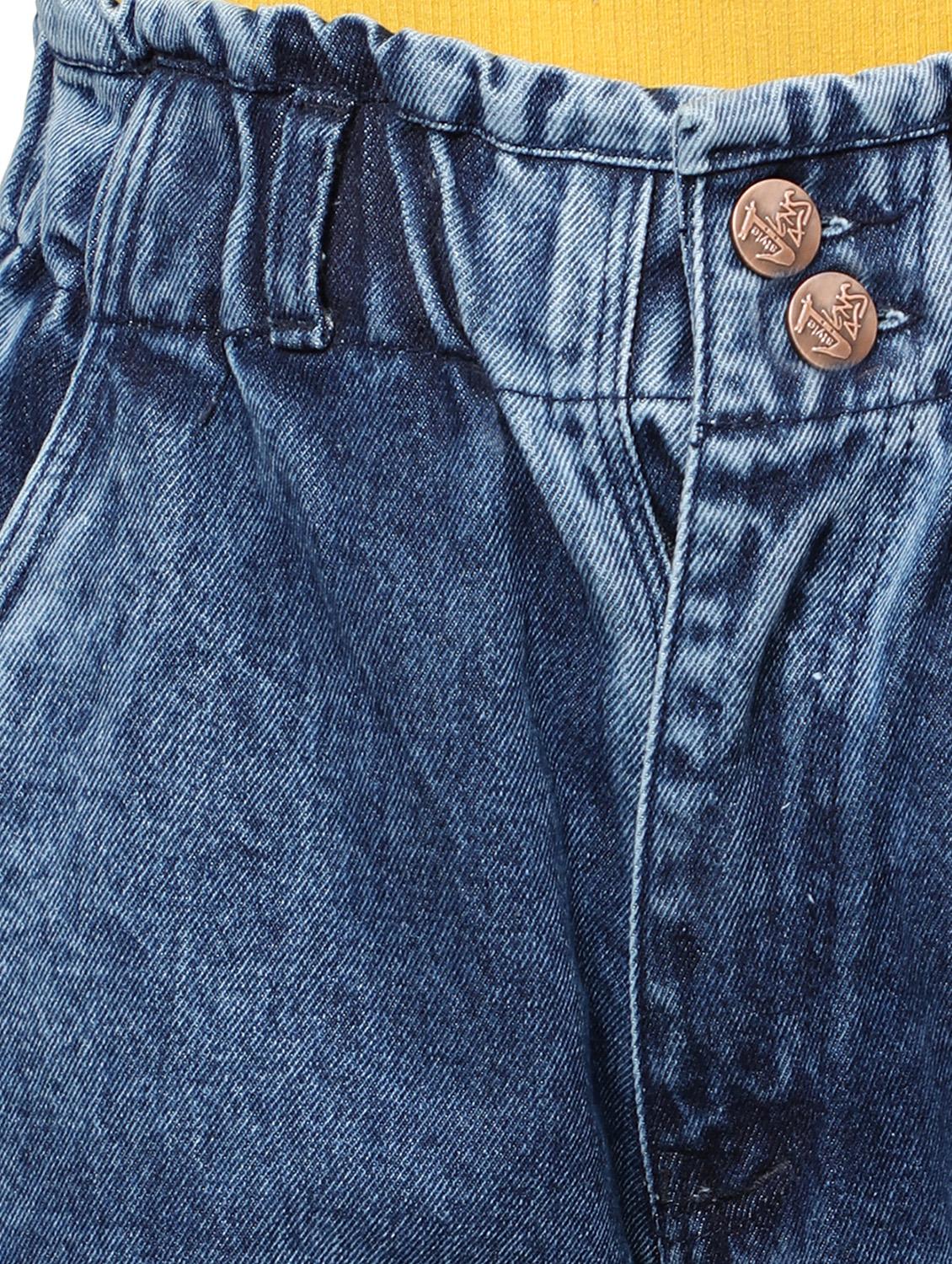 women's plain wide leg jeans - 20386669 - Standard Image - 4