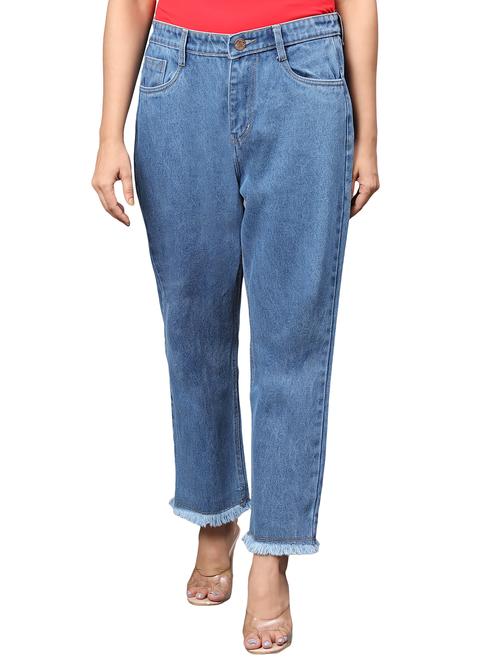 women's plain mom fit jeans - 20386679 -  Standard Image - 0