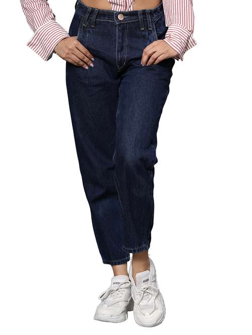 women's plain mom fit jeans - 20386691 -  Standard Image - 0