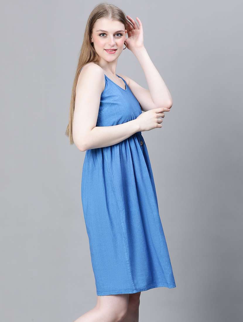 women blue coverups beachwear dress - 20386733 -  Standard Image - 1