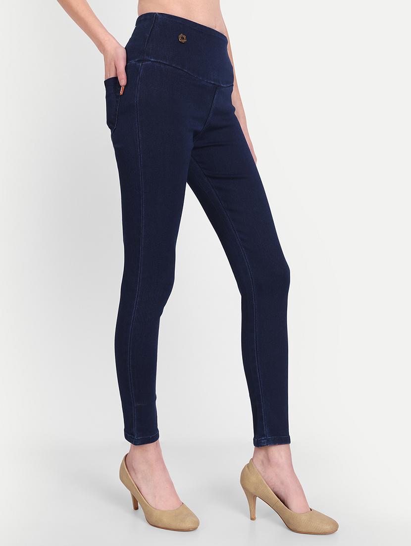women blue denim jegging - 20386742 - Standard Image - 1