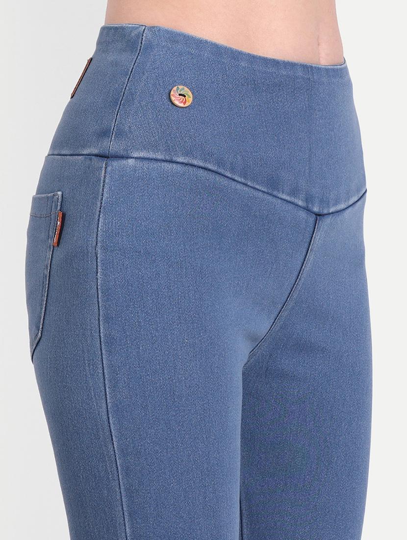 women light blue denim jegging - 20386746 - Standard Image - 4