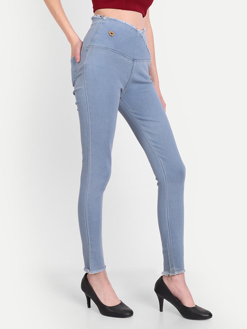 womenlight blue denim jegging - 20386752 - Standard Image - 1