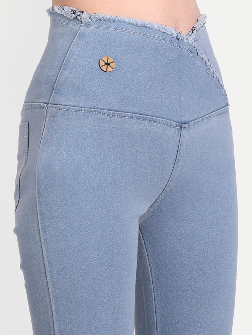 womenlight blue denim jegging - 20386752 - Standard Image - 4
