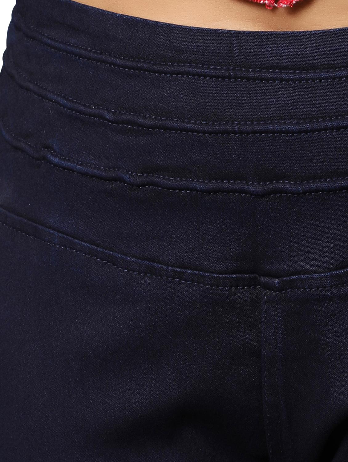 women navy blue denim jegging - 20386811 - Standard Image - 4