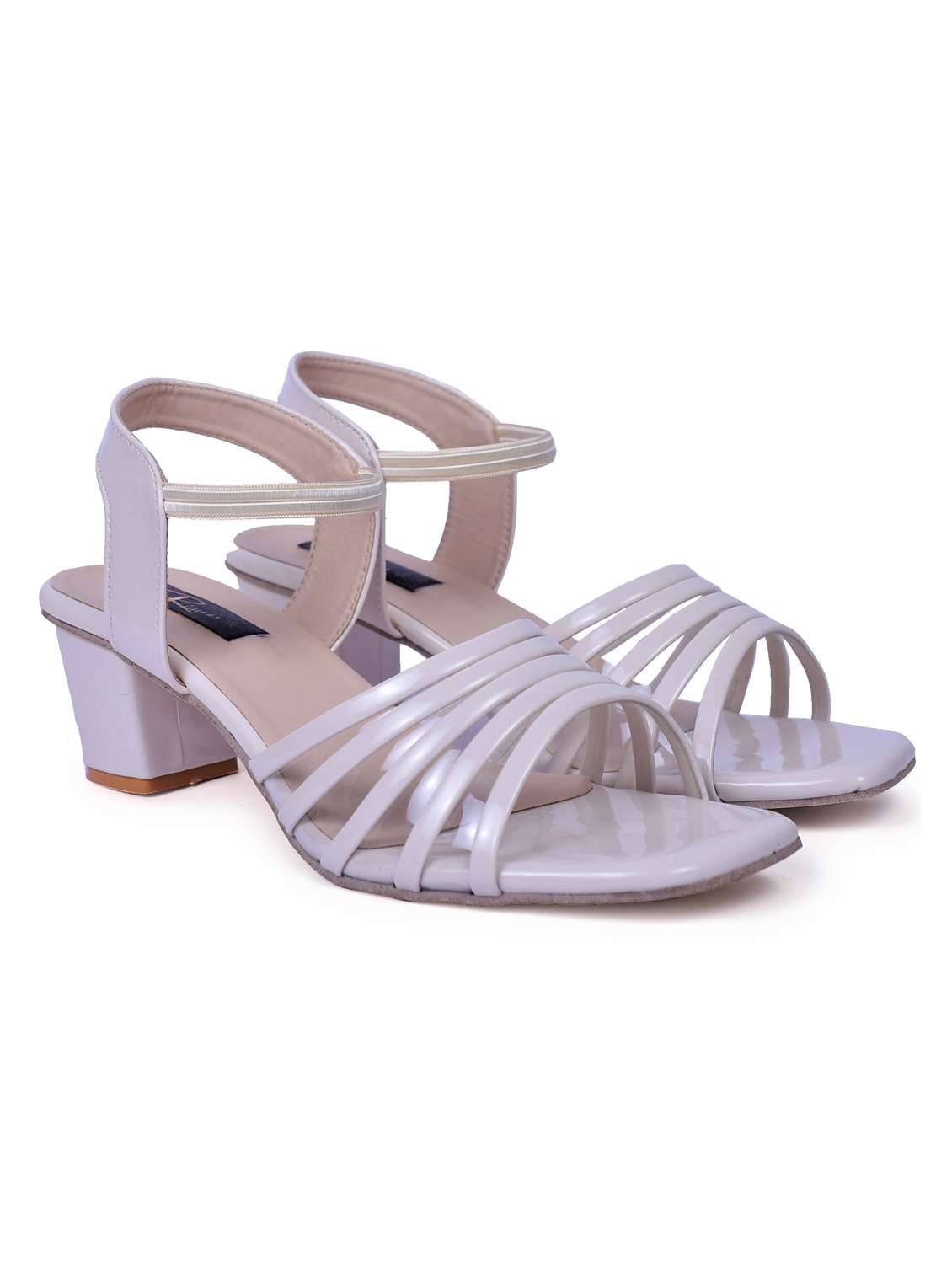 white ankle strap sandal