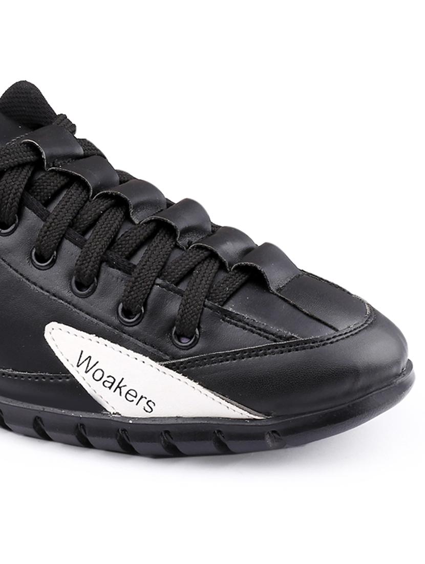 men color block black lace up sneaker - 20387866 - Standard Image - 4