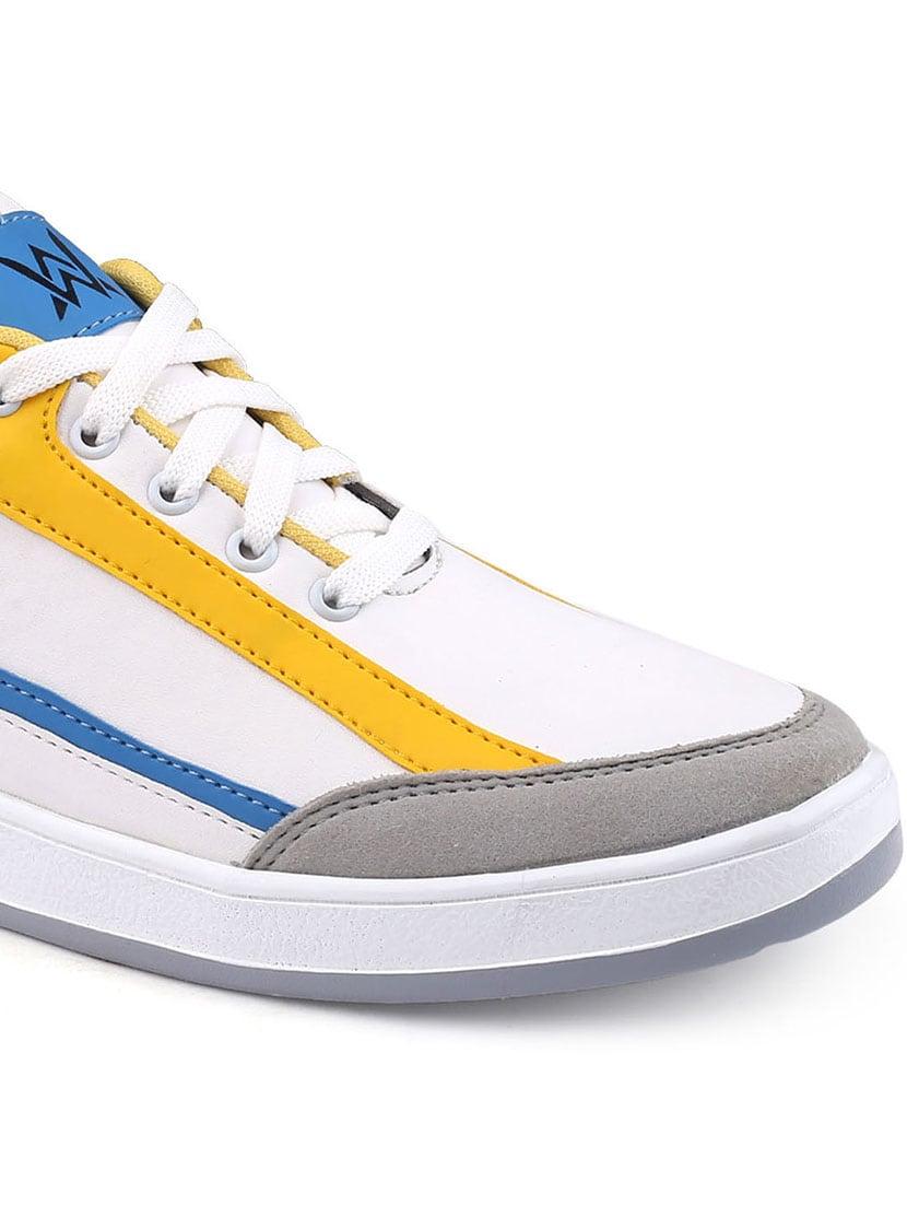 men color block white lace up sneaker - 20387873 - Standard Image - 4