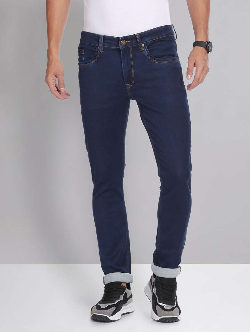 mens slim fit plain jeans