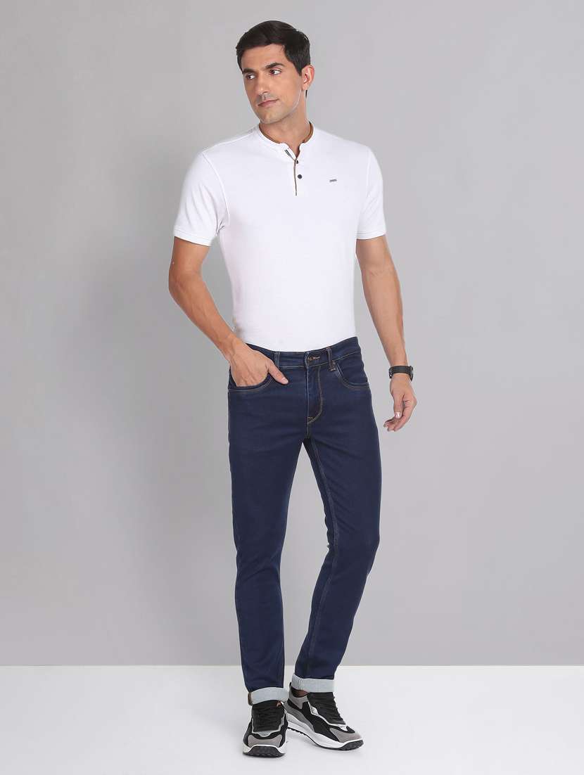 mens slim fit plain jeans - 20387900 -  Standard Image - 4