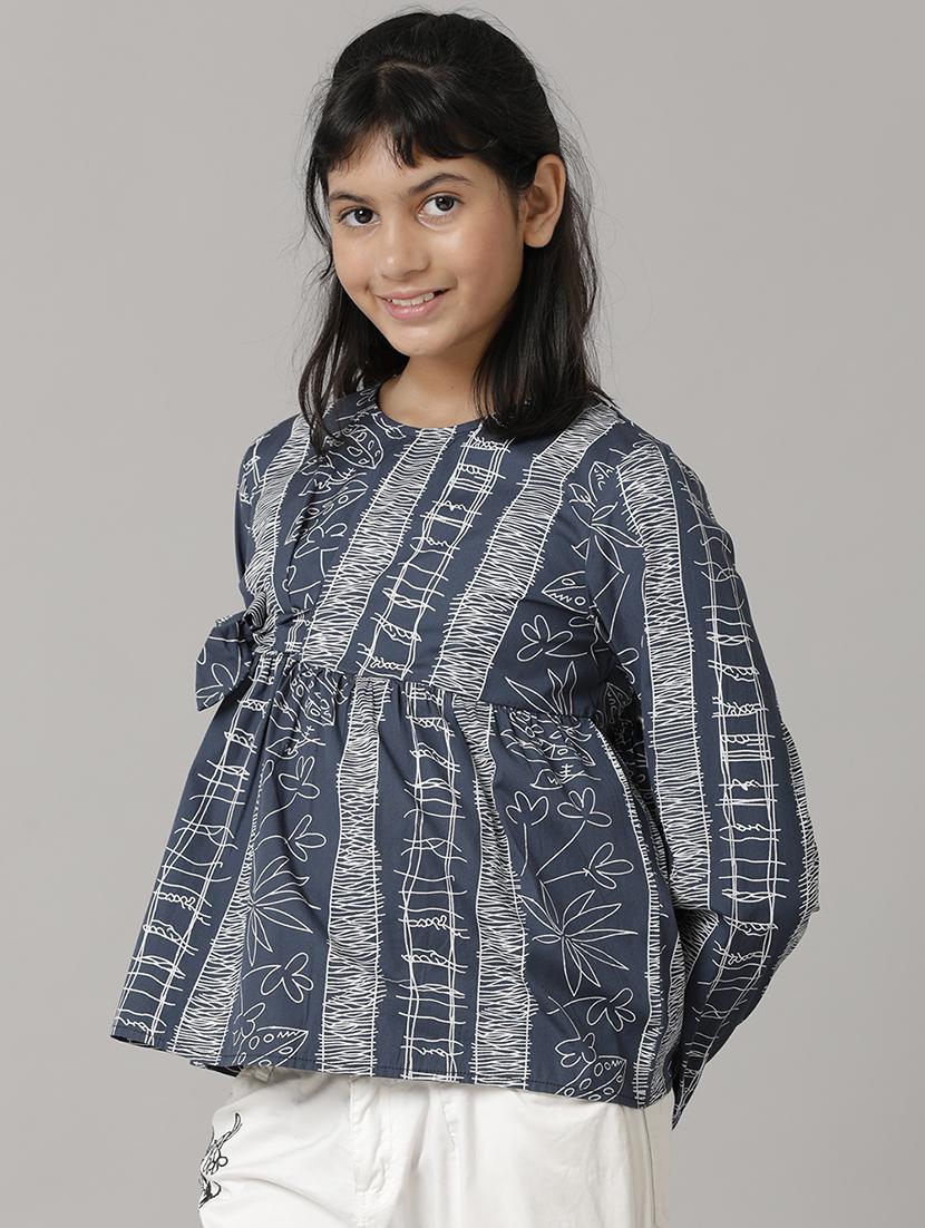 girls round neck top - 20388498 -  Standard Image - 1