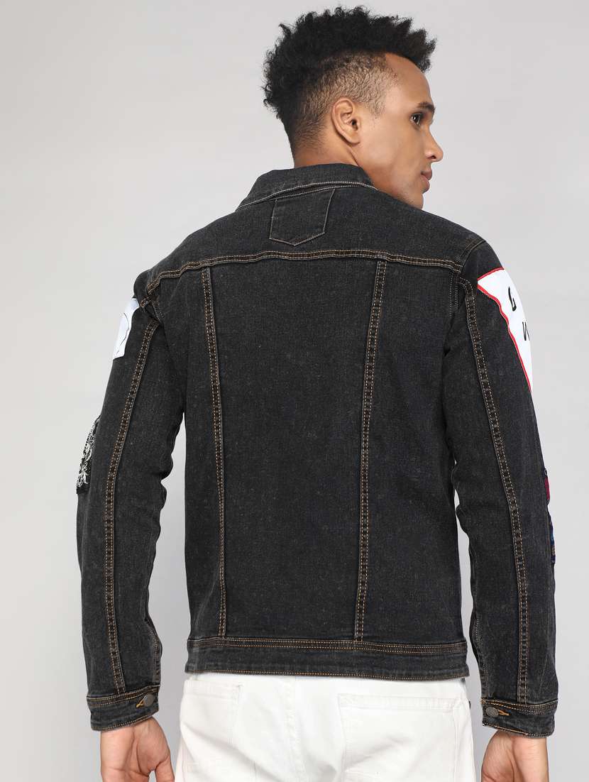 black denim jacket - 20388711 -  Standard Image - 1