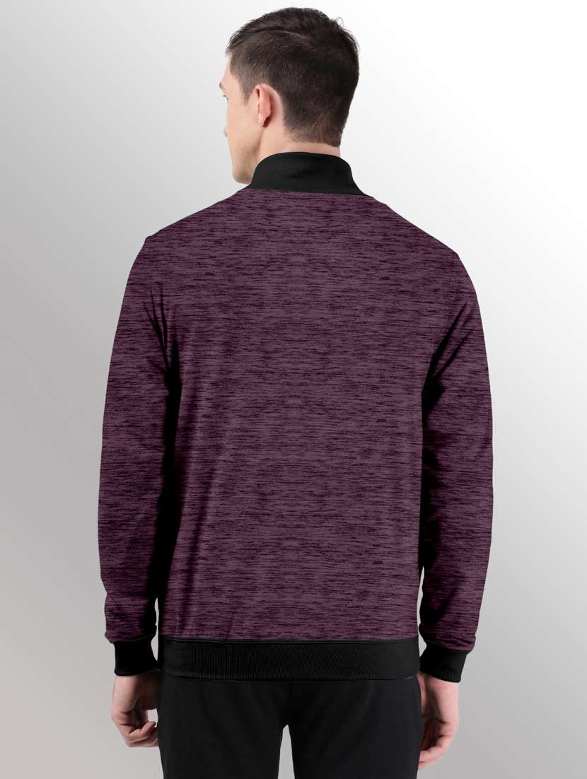 men melange casual jacket - 20388723 -  Standard Image - 1