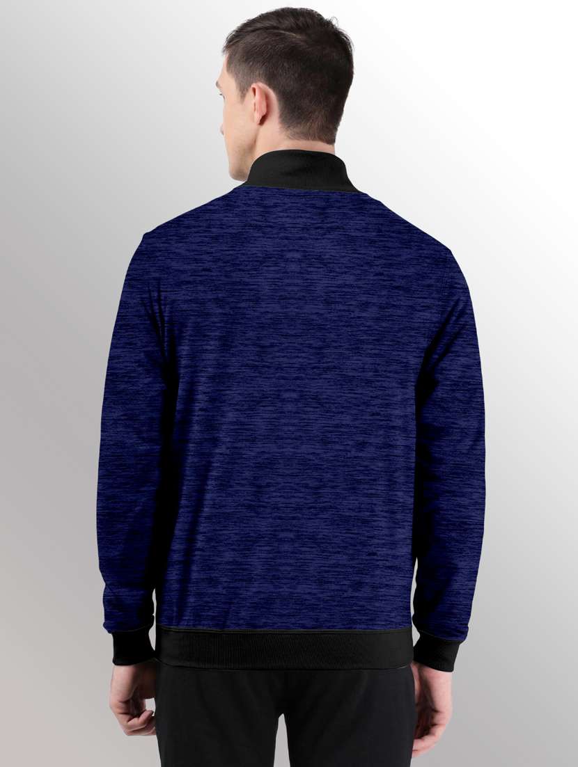 men melange casual jacket - 20388724 -  Standard Image - 1