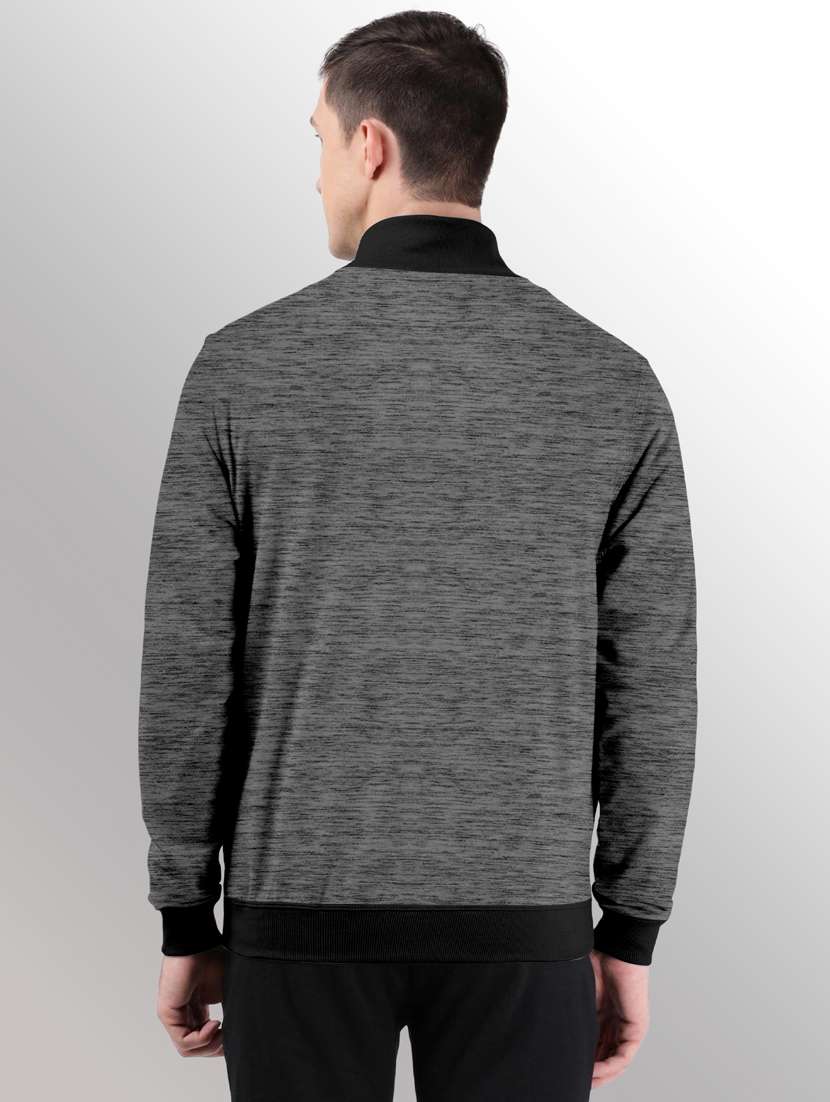 men melange casual jacket - 20388725 -  Standard Image - 1