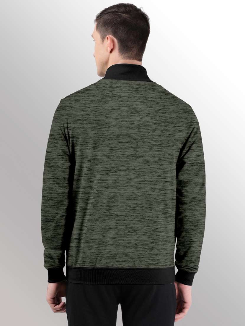 men melange casual jacket - 20388726 -  Standard Image - 1