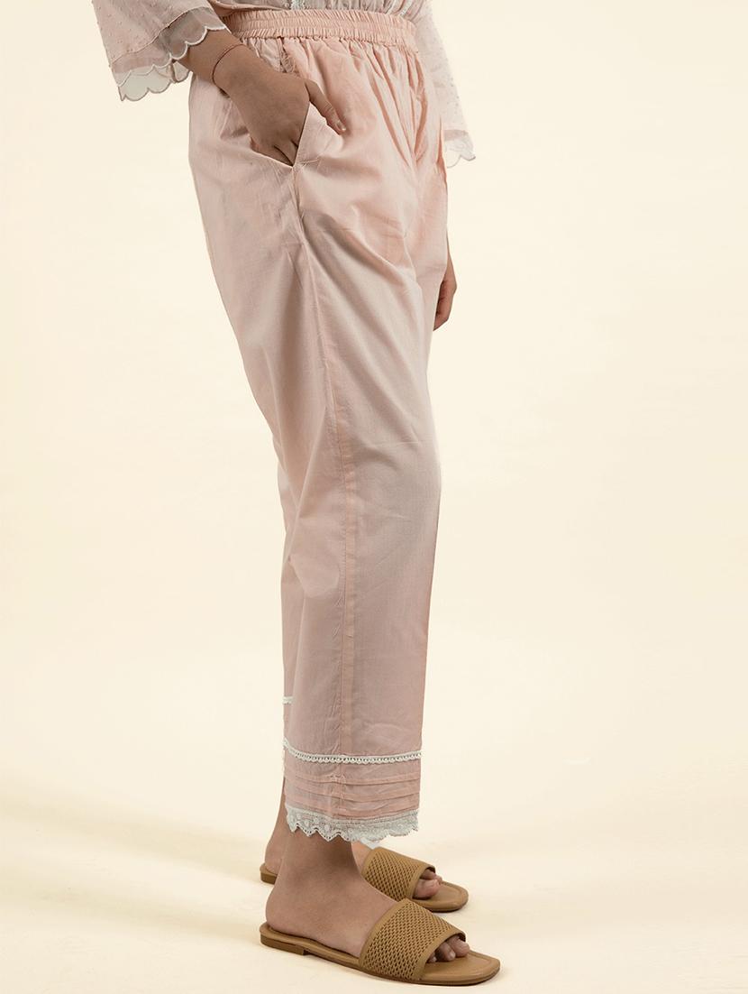 women taupe v-neck kurta pant set - 20388859 - Standard Image - 4