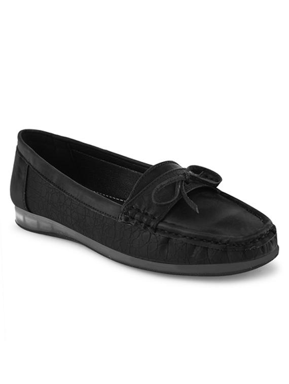 black slip on loafer - 20389069 -  Standard Image - 1