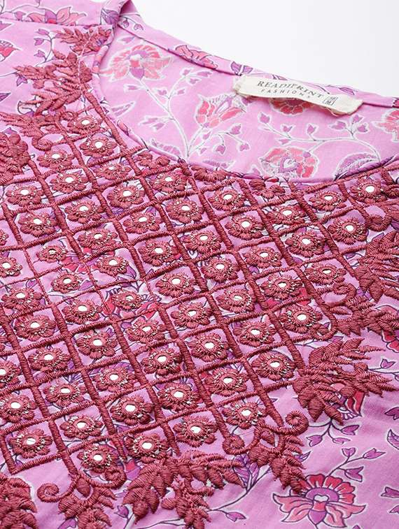 women floral printed kurta pant set  - 20389798 -  Standard Image - 4