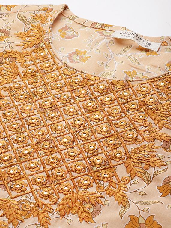 women three quarter sleeve kurta pant with dupatta set - 20389799 - Standard Image - 4