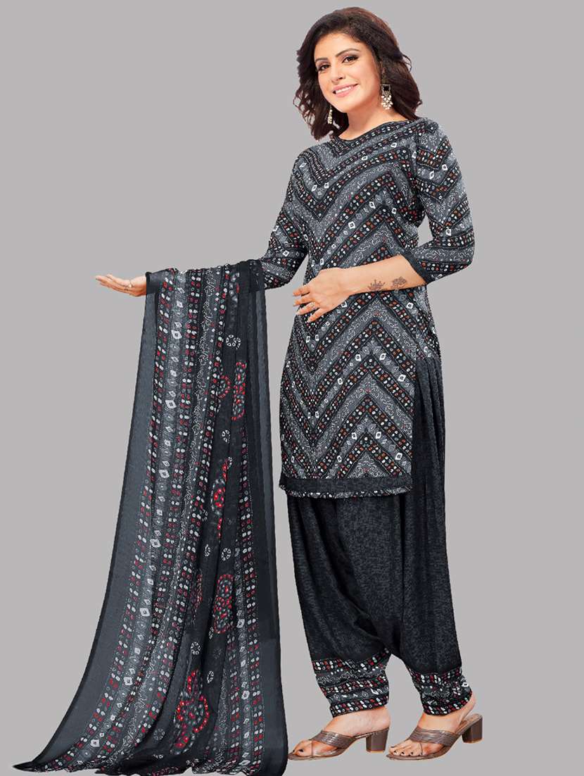 women grey unstitched patiyala suits - 20390191 -  Standard Image - 1