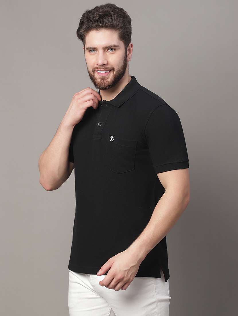 men solid polo t-shirt - 20390505 -  Standard Image - 1