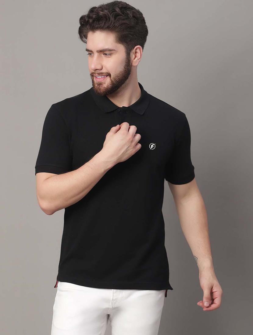 men solid polo t-shirt - 20390511 - Standard Image - 1
