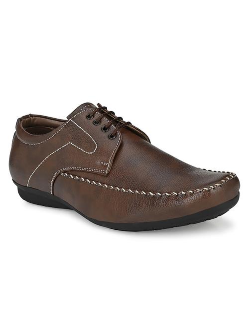 brown lace-up casual shoes - 20390646 -  Standard Image - 0