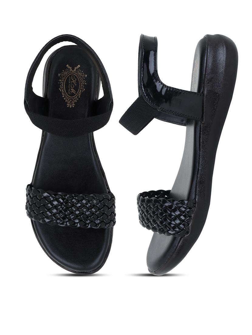 black ankle strap sandal - 20393383 - Standard Image - 1