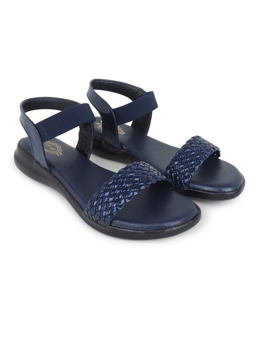 blue ankle strap sandal - 20393384 -  Zoom Image - 0