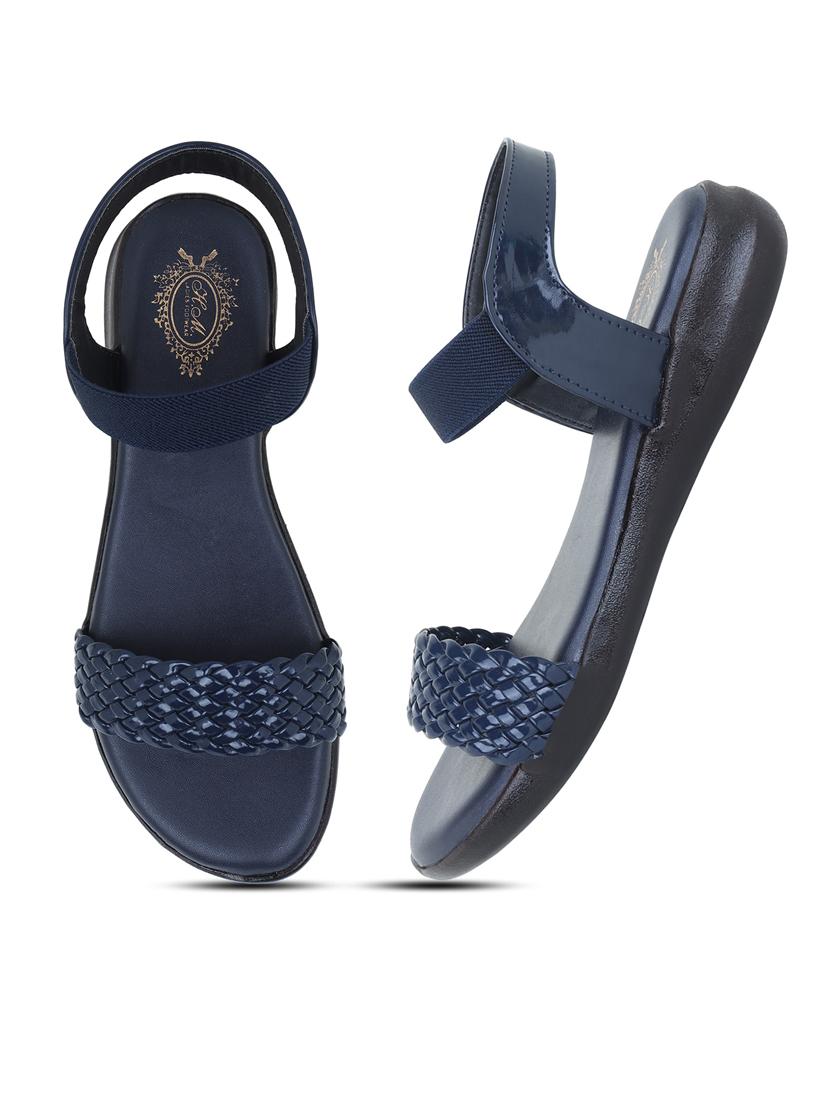 blue ankle strap sandal - 20393384 -  Standard Image - 1