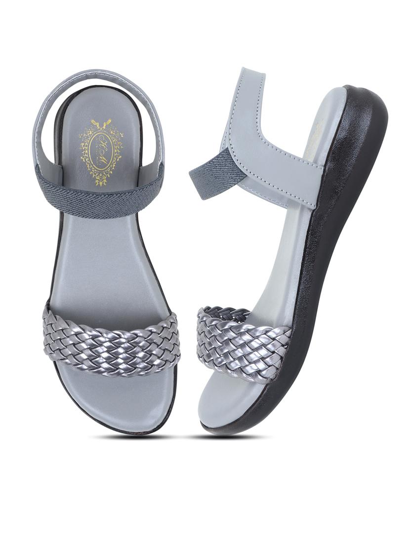 grey ankle strap sandal - 20393386 - Standard Image - 1