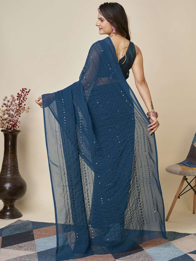 women's embroidered saree with blouse - 20394710 -  Standard Image - 1