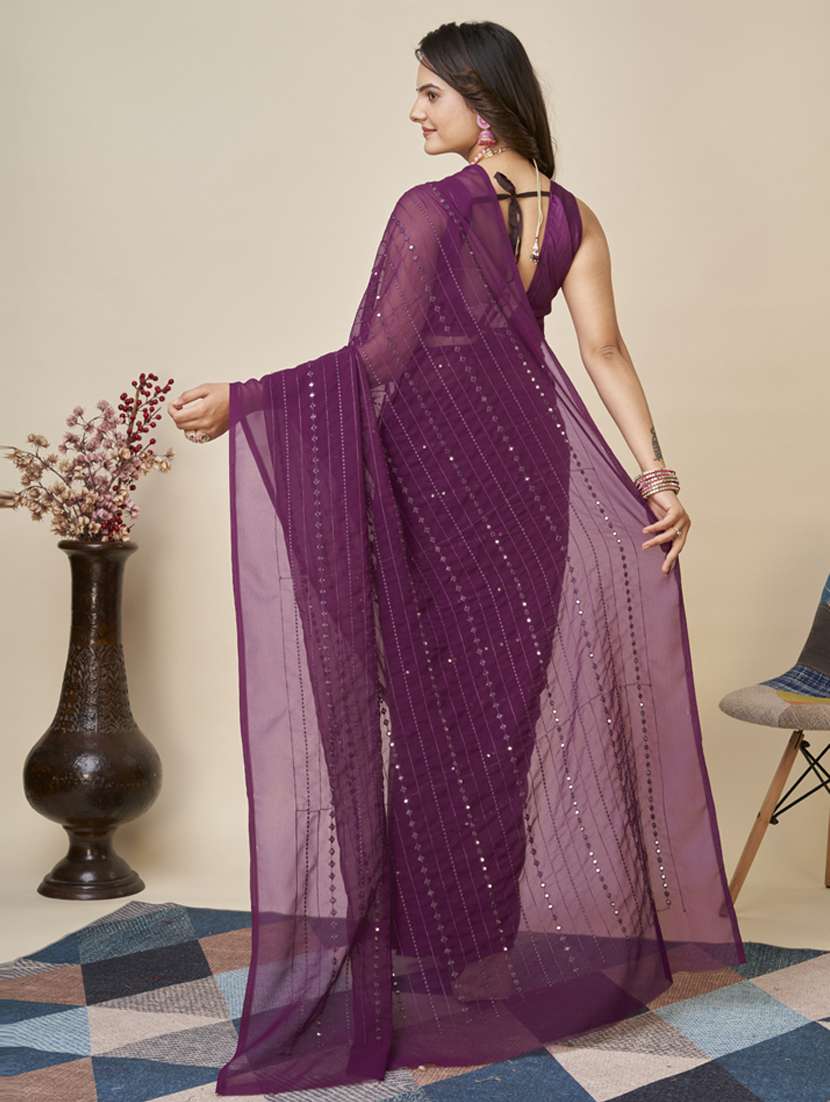 women's embroidered saree with blouse - 20394712 -  Standard Image - 1