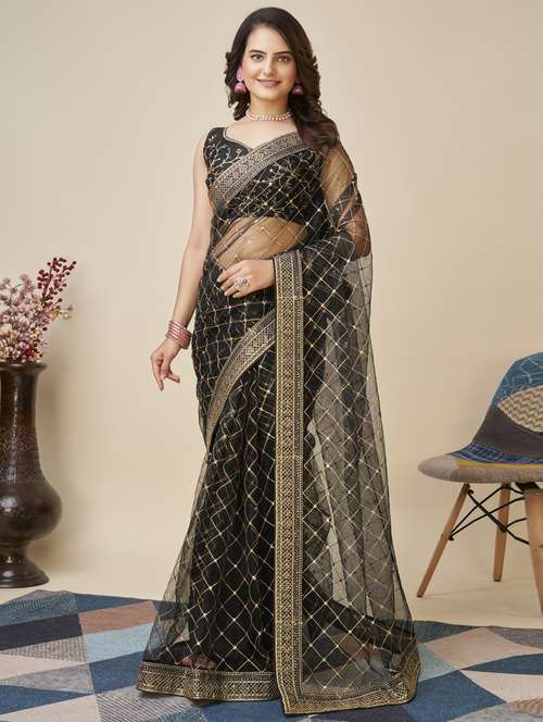 women's embroidered saree with blouse - 20394733 -  Standard Image - 0