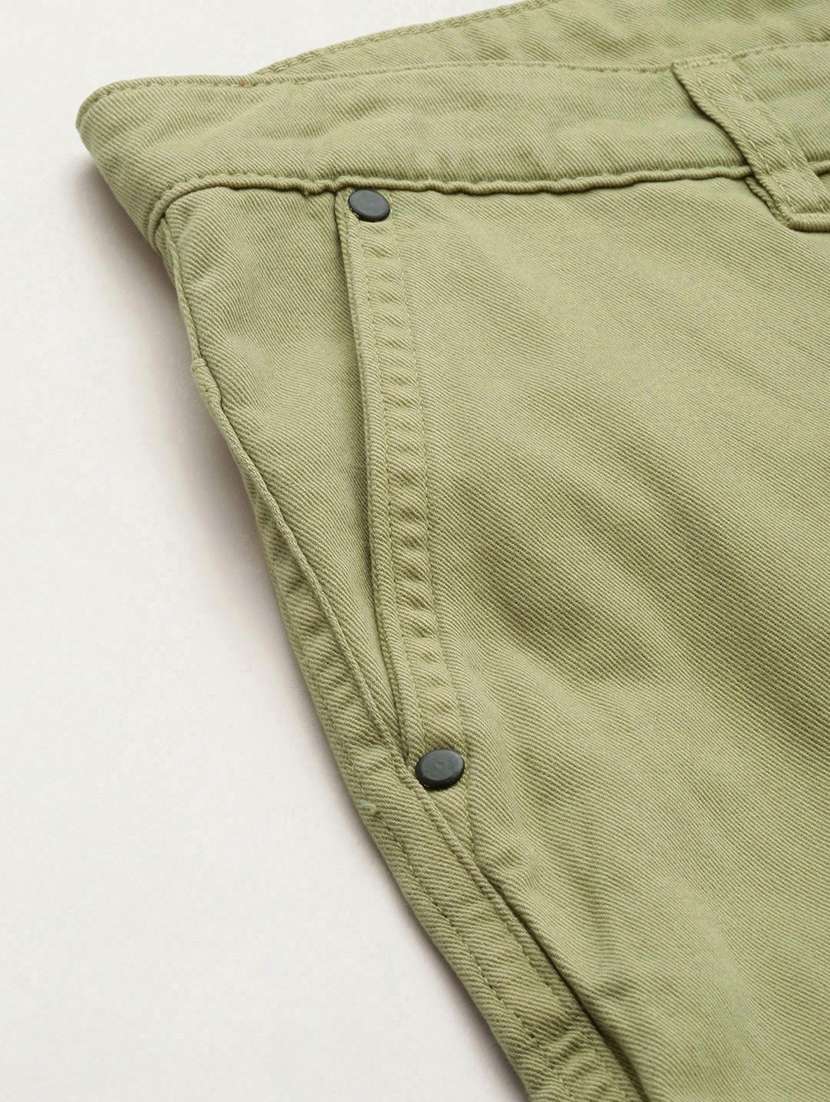 women solid cargo trouser - 20394928 -  Standard Image - 4