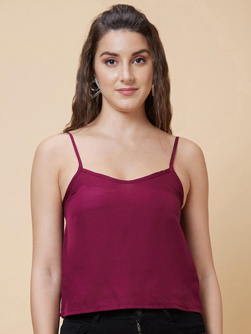 purple solid regular top - 20394973 - Standard Image - 1
