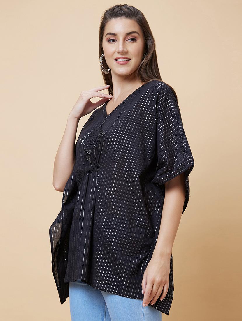 black mirror work regular kaftan - 20394984 - Standard Image - 1