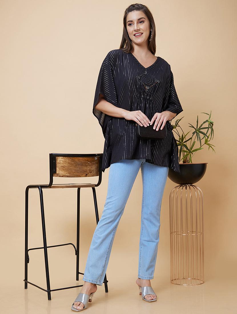 black mirror work regular kaftan - 20394984 - Standard Image - 4