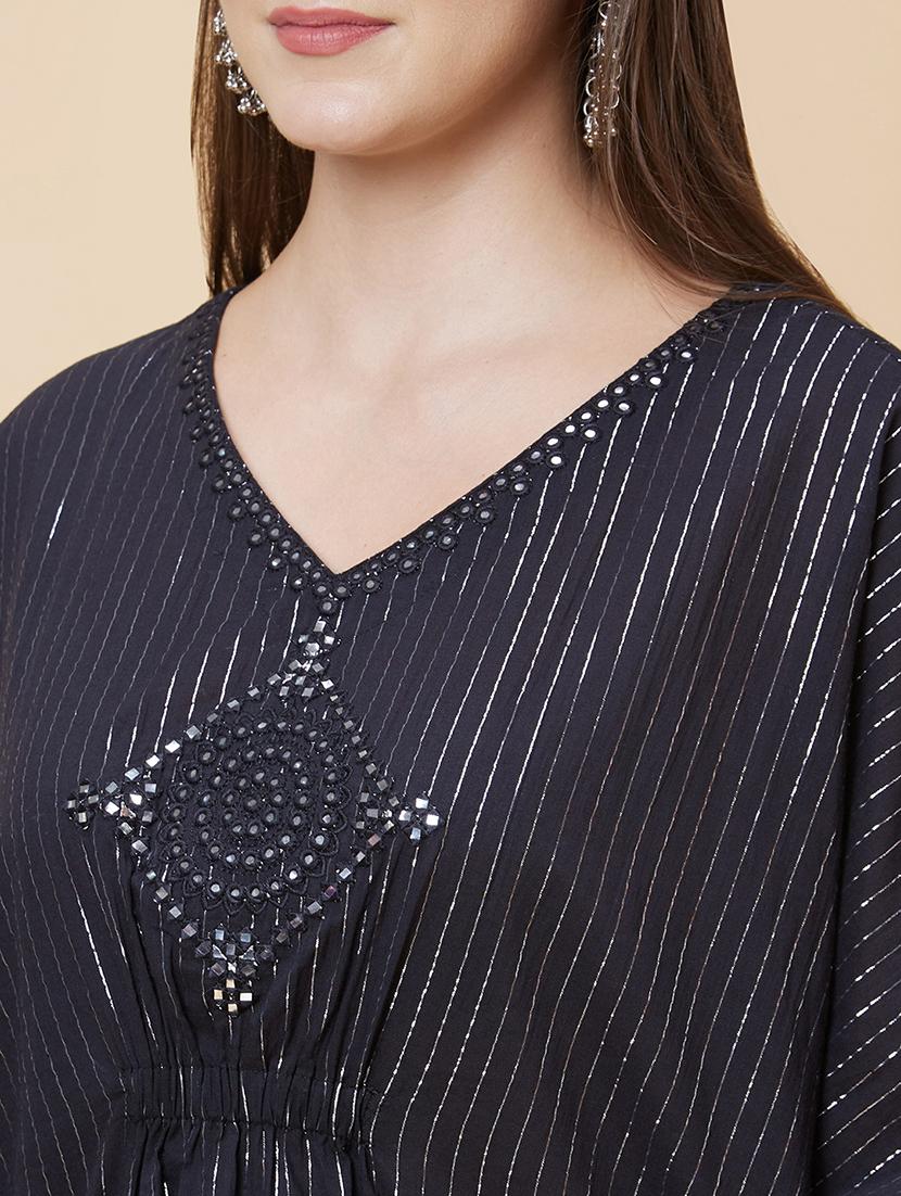 black mirror work regular kaftan - 20394984 - Standard Image - 6